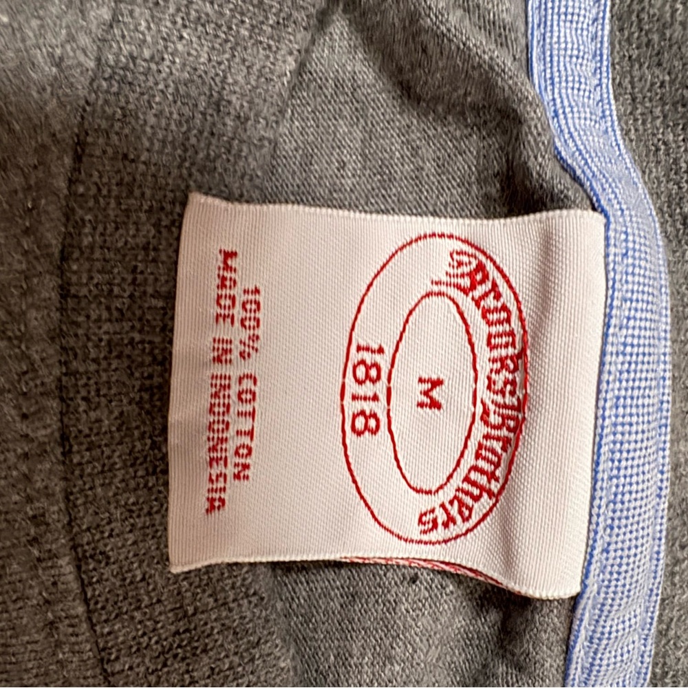 Brooks Brothers 1818 Gray Slim Fit Polo M - Picture 8 of 8